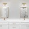 Designers Fountain Summer Jazz 16 in. 2-Light Brushed Gold Vanity Light with Clear Glass Shades for Bathrooms D310M-2B-BG - alternate 6